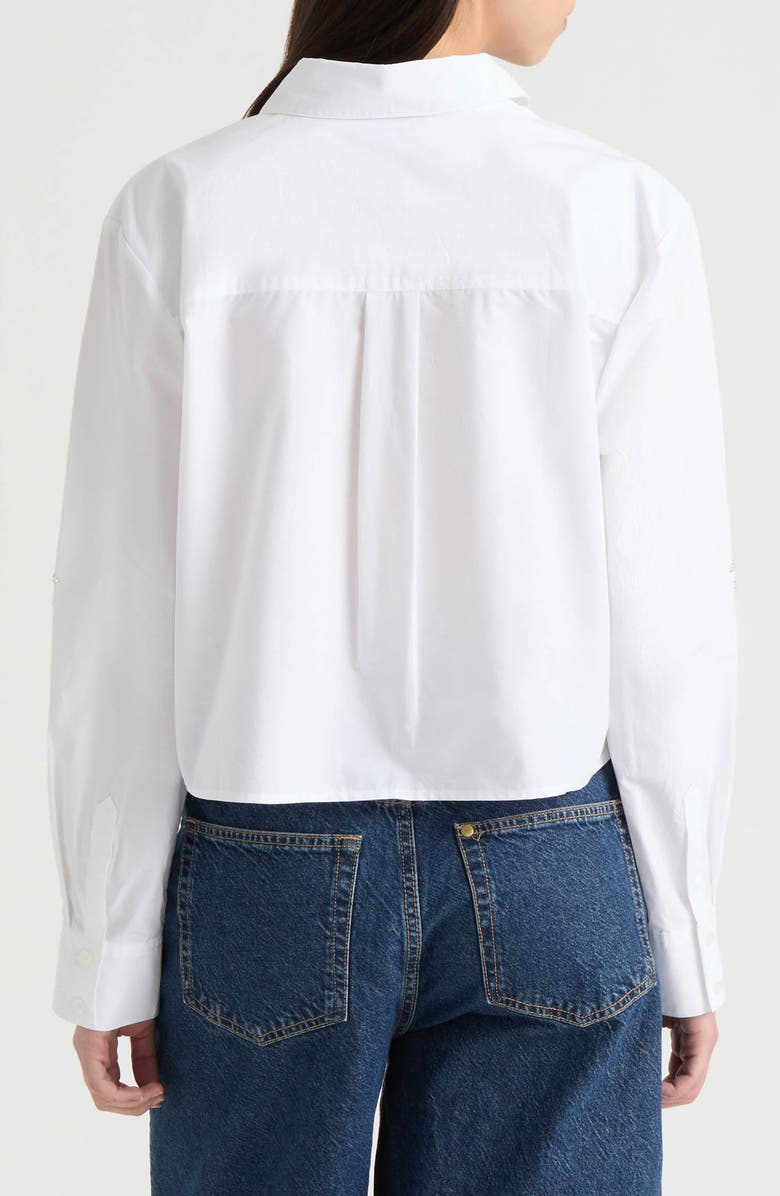 NVLT Poplin Beaded Shirt, Alternate, color, White