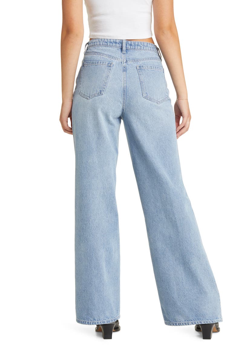 Western Buckle Wide Leg Jeans, Alternate, color, INDIGO
