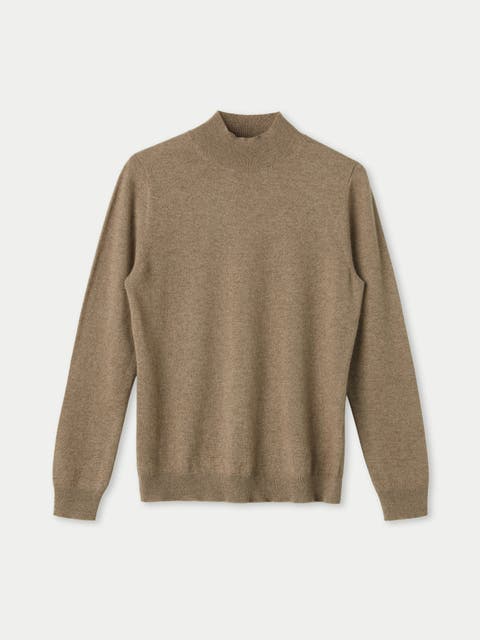 Timeless Cashmere Mock Neck Sweater