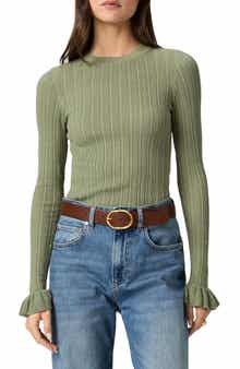 Ophelia Pointelle Organic Cotton Blend T-Shirt