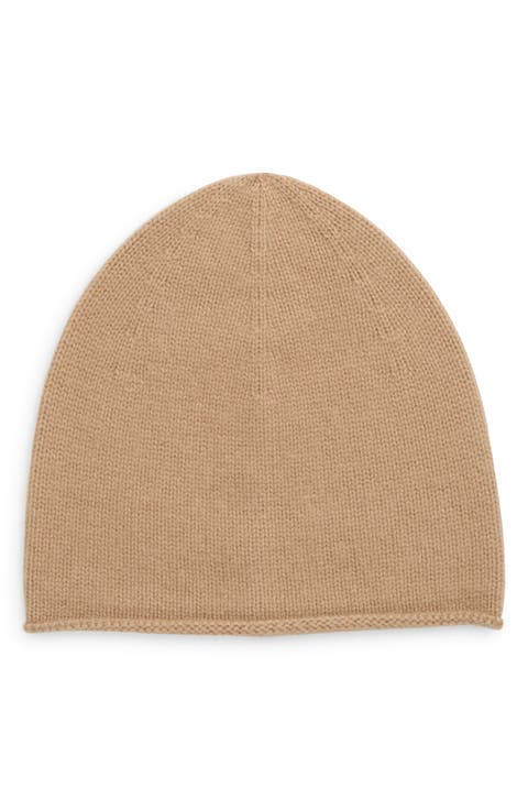 Boiled Cashmere Chunky Knit Beanie