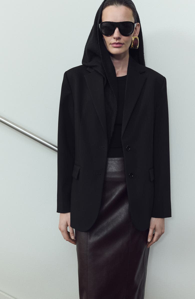 MANGO Gabi Blazer, Alternate, color, Black