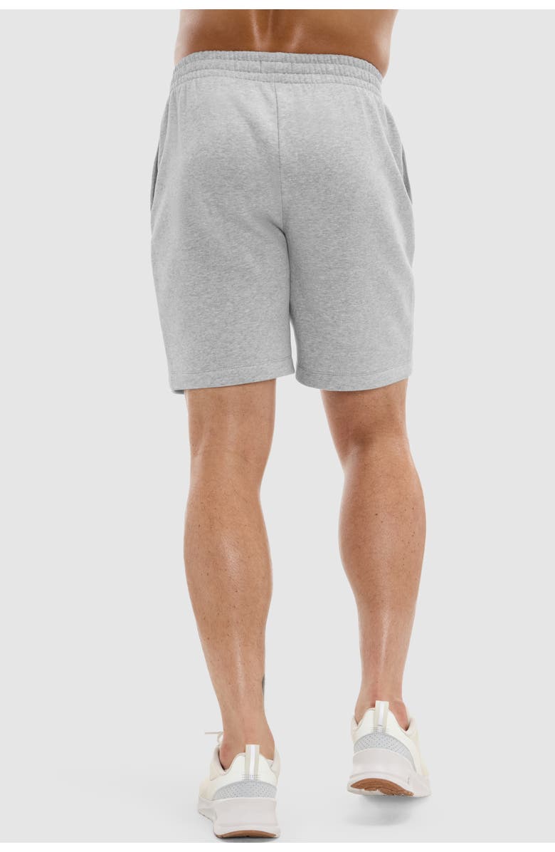 Peloton 5 In Soft Fleece Sweatshort, Alternate, color, Heather Grey