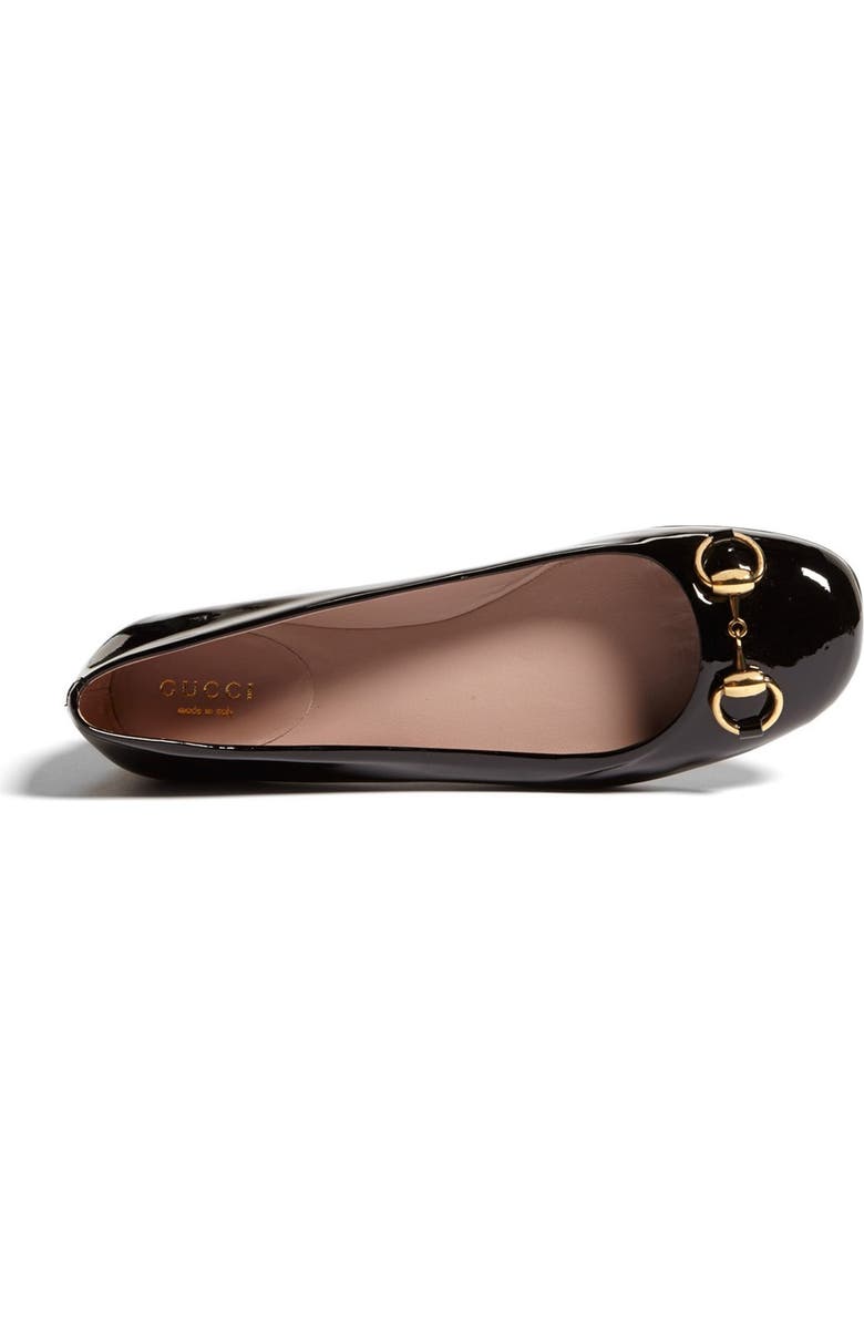 Gucci 'Jolene' Horse Bit Ballet Flat, Alternate, color,