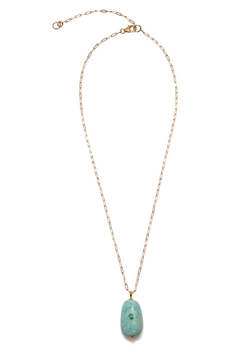 Lizzie Fortunato Darya Turquoise Pendant Necklace, Alternate, color, Blue Turquoise