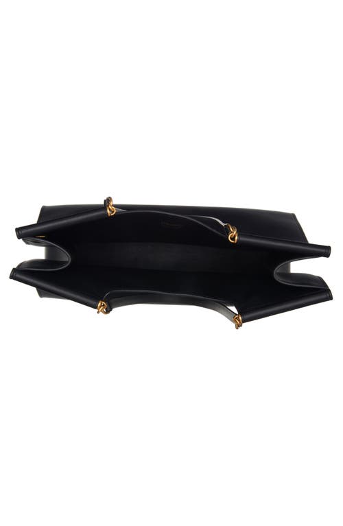 Dolce & Gabbana Large Sicily Calf Leather Tote Bag In Nero
