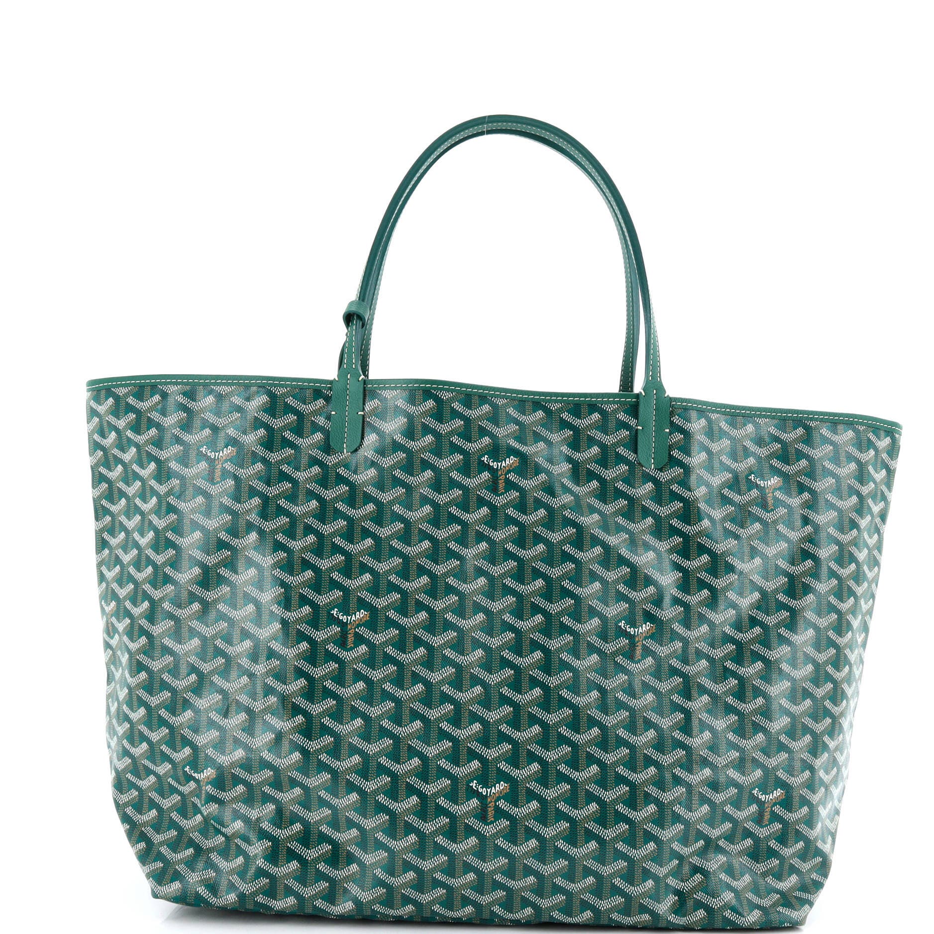 Pre-Owned Goyard Saint Louis Tote Coated Canvas GM, Alternate, color, Green
