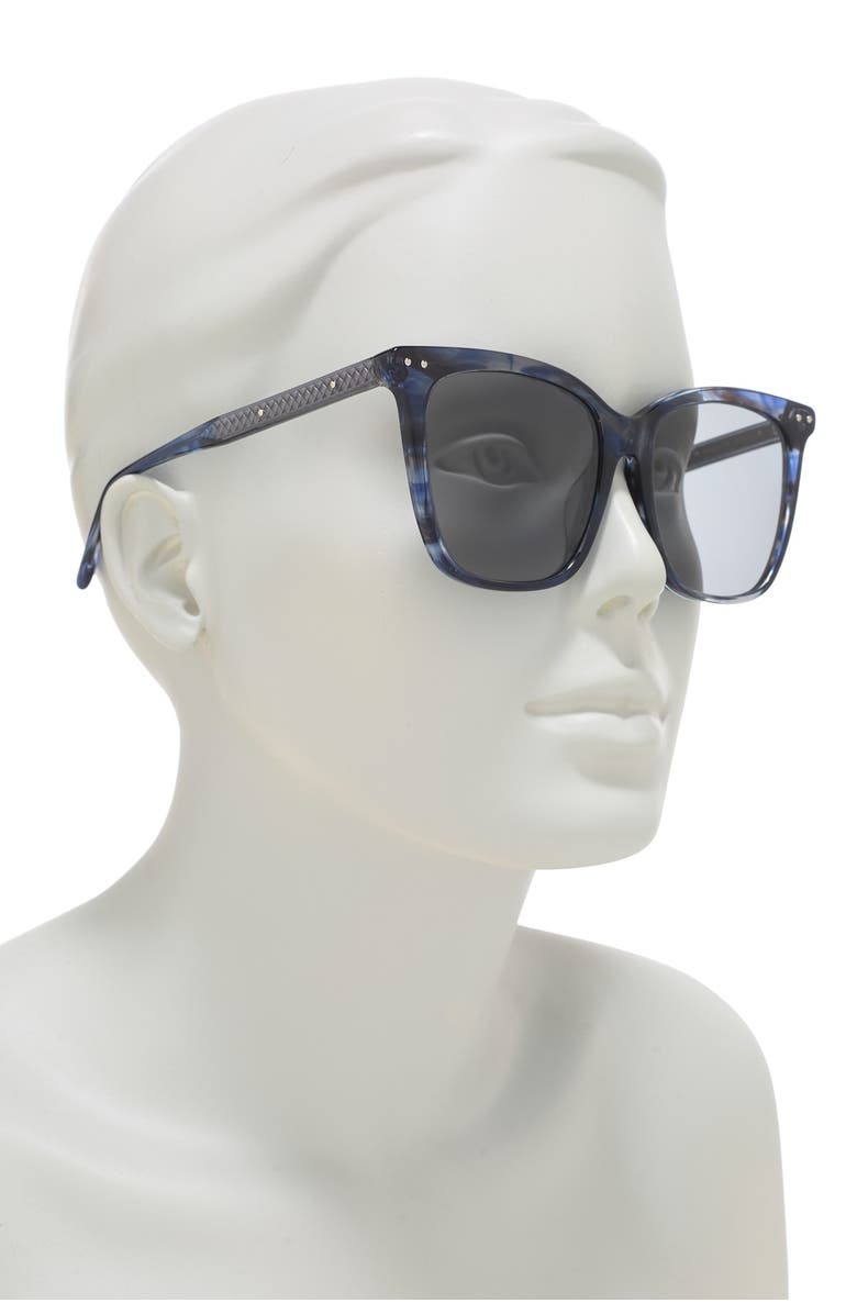 Bottega Veneta 54mm Oversized Square Sunglasses, Alternate, color, 