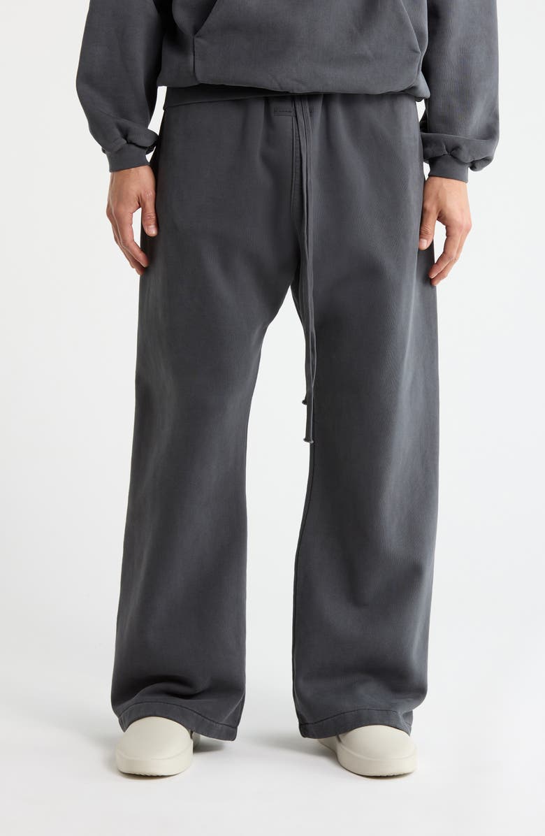 Fear of God Essentials Flare Cotton Sweatpants, Main, color, Iron Grey