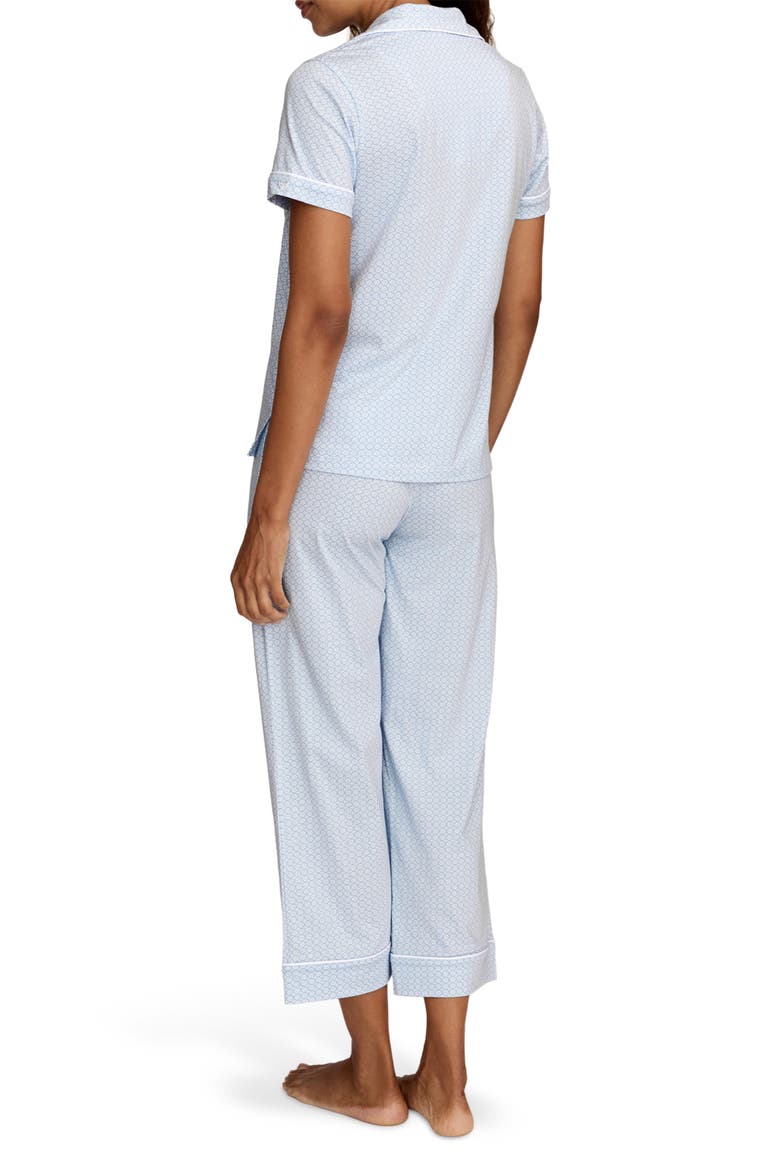 Classic Lightweight Pima Cotton Crop Pajamas, Alternate, color, BLUE