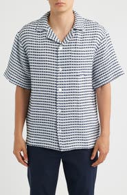 CHÉ Riita Waffle Linen Camp Shirt