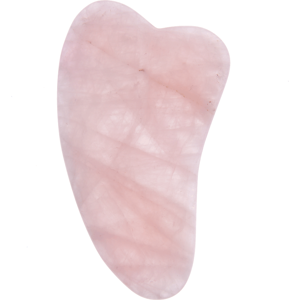 White Lotus Beauty Premium Rose Quartz Gua Sha in Pink  product