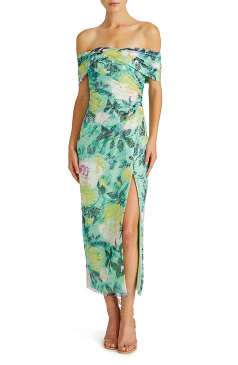 Ml monique lhuillier floral dress best sale