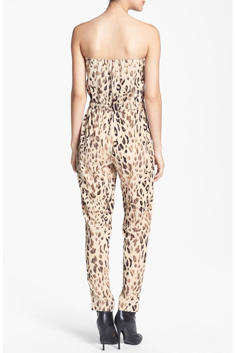 Strapless Jumpsuit, Alternate, color, LEOPARD