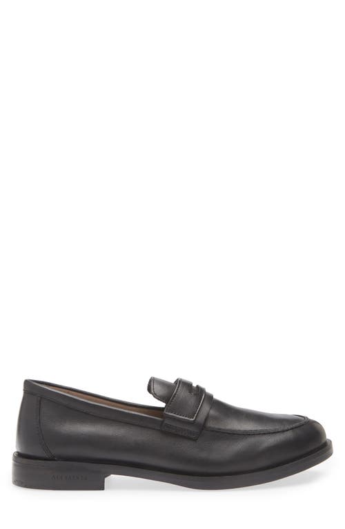 Allsaints Harmon Penny Loafer In Black