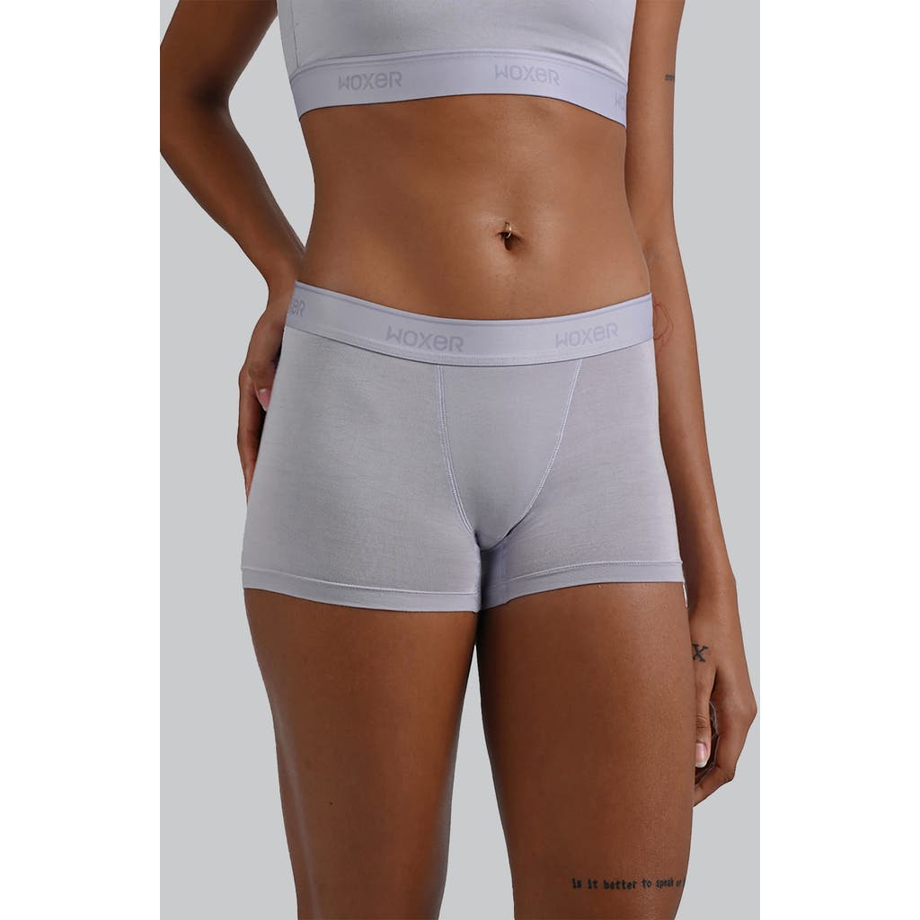 Woxer Star Ultra-soft 3-inch Boxer Briefs In Purple