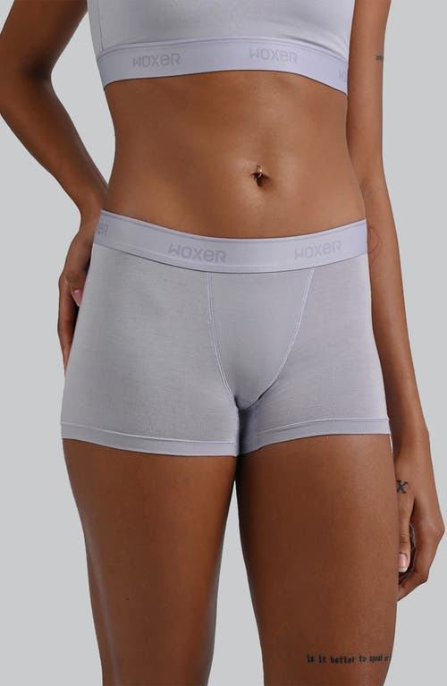 Woxer Star Ultrasoft 3-inch Boxer Briefs In Gray