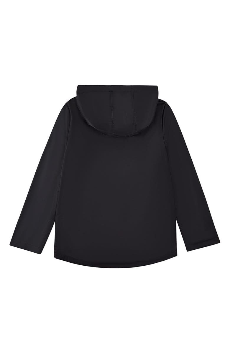 MeMoi Teens Classic Hooded Lined Raincoat with Included Carry Pouch, Alternate, color, Black