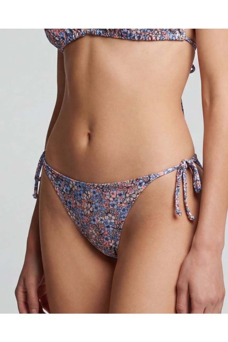 Floral Field Womens Bikini Bottom, Alternate, color, Floral Field Coral