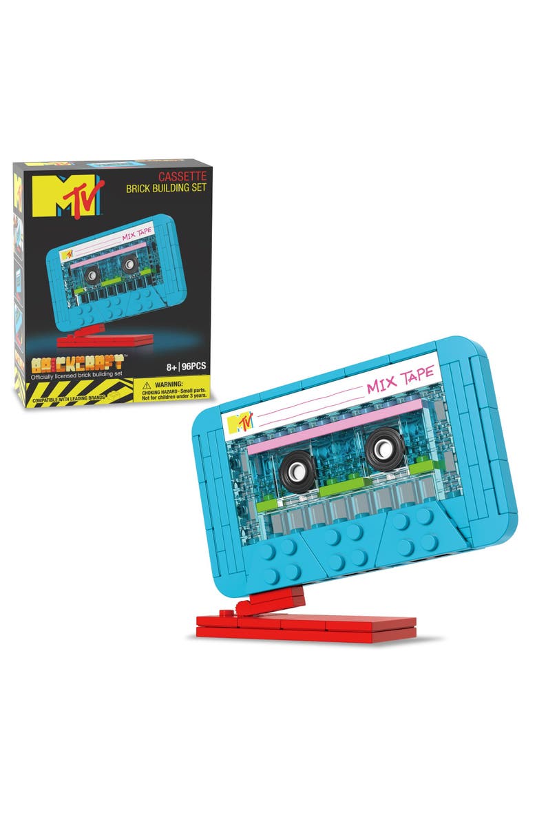 Brickcraft MTV Cassette Building Set, Main, color, Yellow