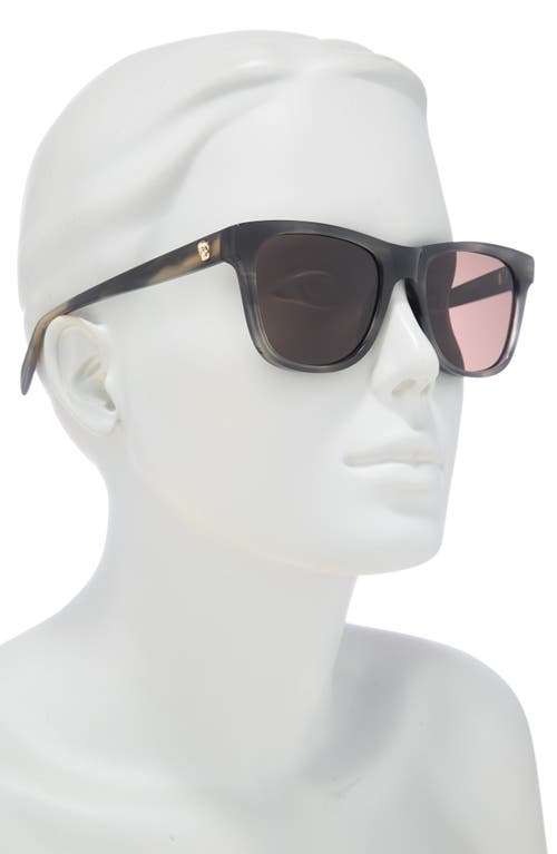 Alexander Mcqueen Mcqueen 54mm Square Sunglasses In Grey Grey Brown
