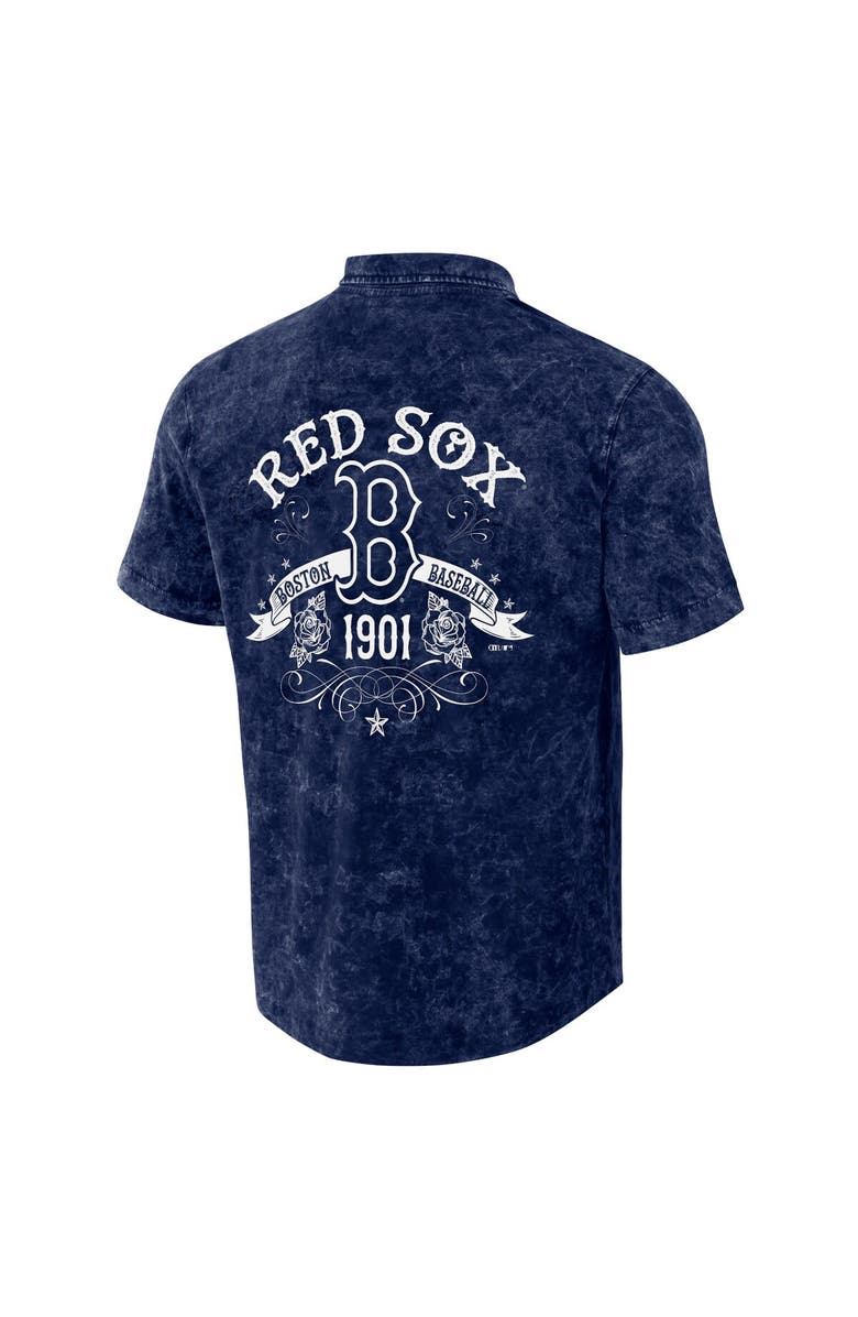 Darius Rucker Collection by Fanatics Men's Darius Rucker Collection by Fanatics Navy Boston Red Sox Denim Team Color Button-Up Shirt, Alternate, color, Navy