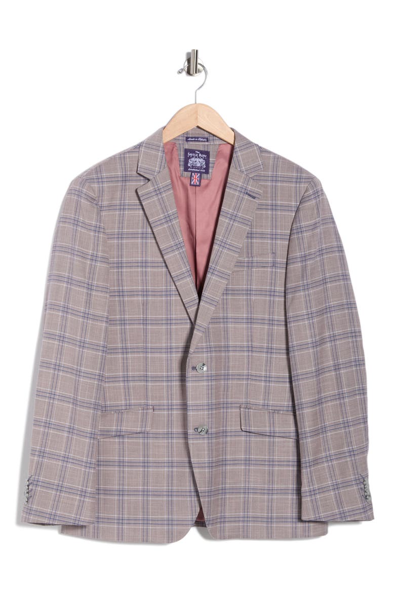Plaid Sport Coat, Alternate, color, GREY