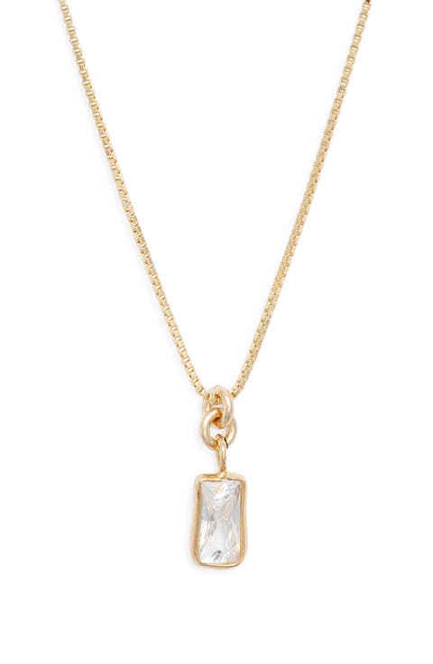 Agnes Cubic Zirconia Pendant Necklace