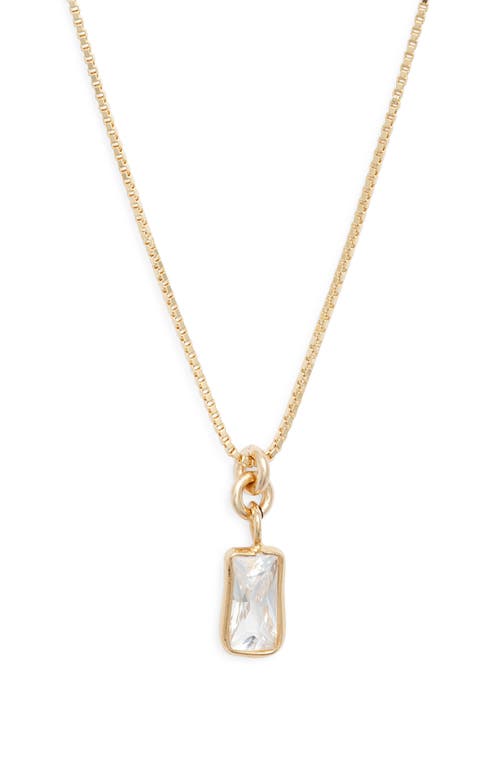 Set & Stones Agnes Cubic Zirconia Pendant Necklace in Gold  product