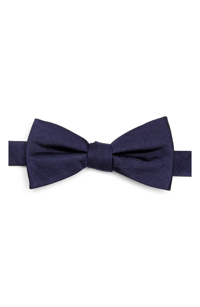 Cufflinks, Inc. Solid Silk Bow Tie, Main, color, Navy