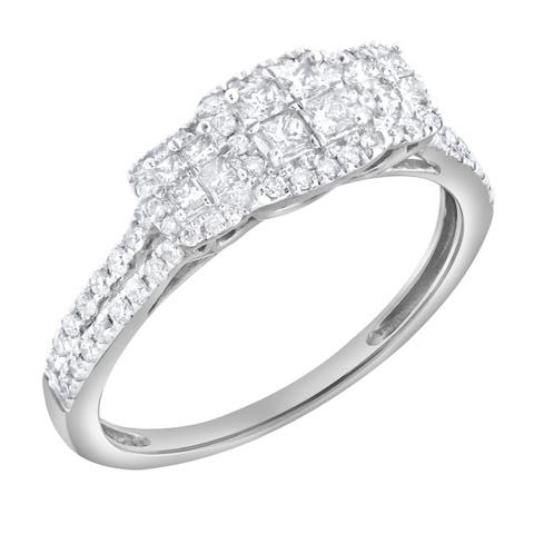 Carrea Glow 0.55 Ct 10K Gold Diamond Ring