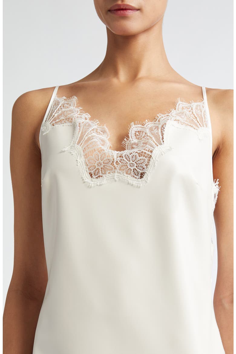 Latex & Lace Slipdress, Alternate, color, WHITE