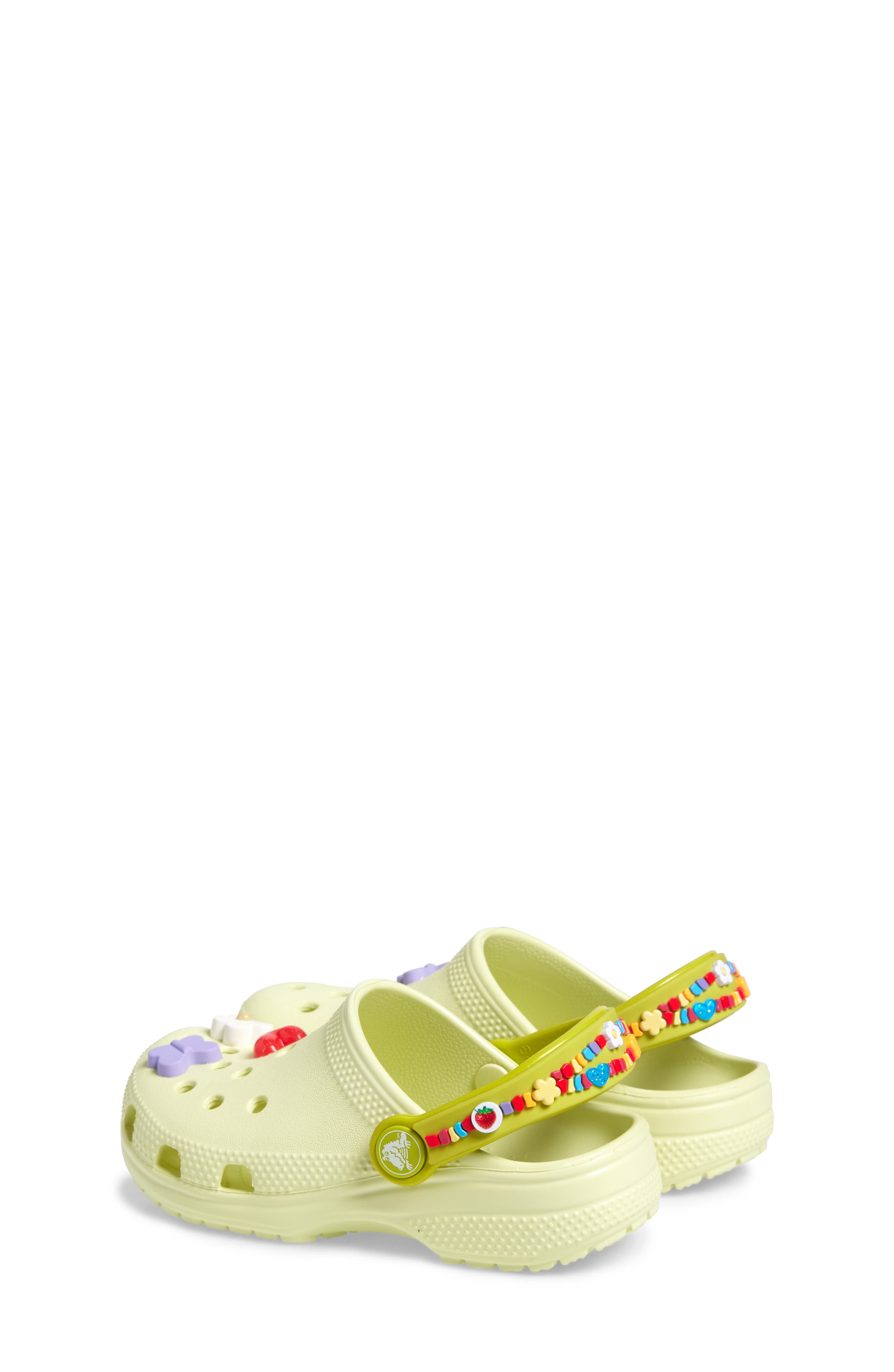 CROCS Kids' Classic Friendship Bracelet Clog with Jibbitz<sup>™</sup> Shoe Charms, Alternate, color, Frothy Green