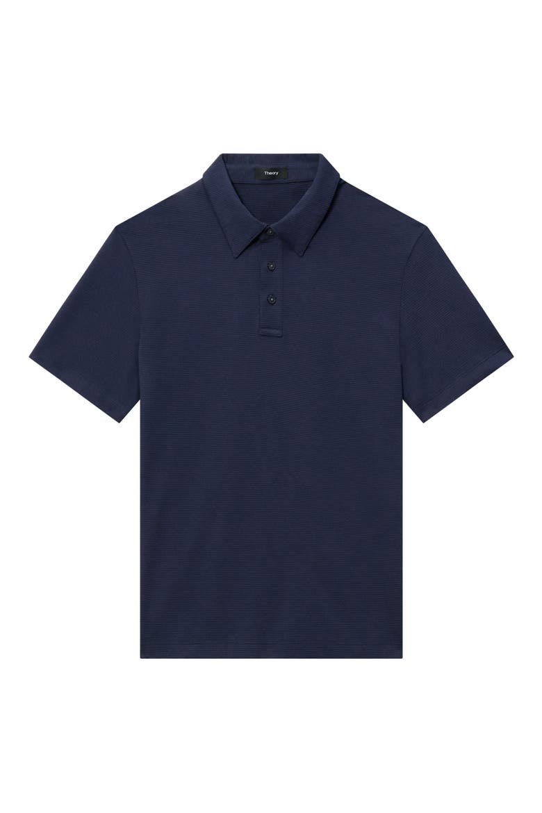 Textured Polo, Alternate, color, BALTIC