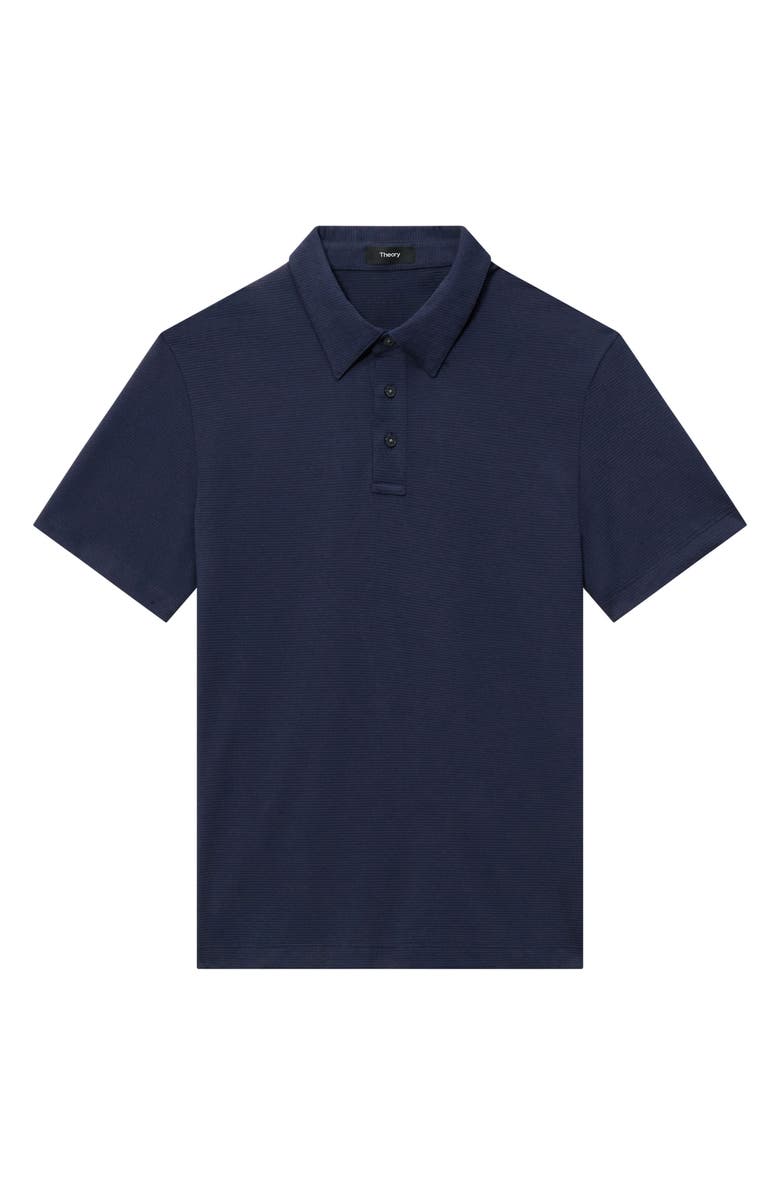 Theory Textured Polo, Alternate, color, Baltic