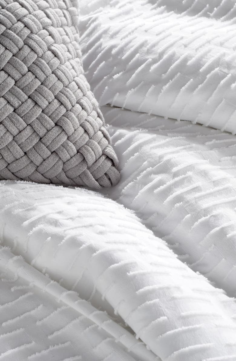 DKNY Refresh Cotton Duvet Cover, Alternate, color, White