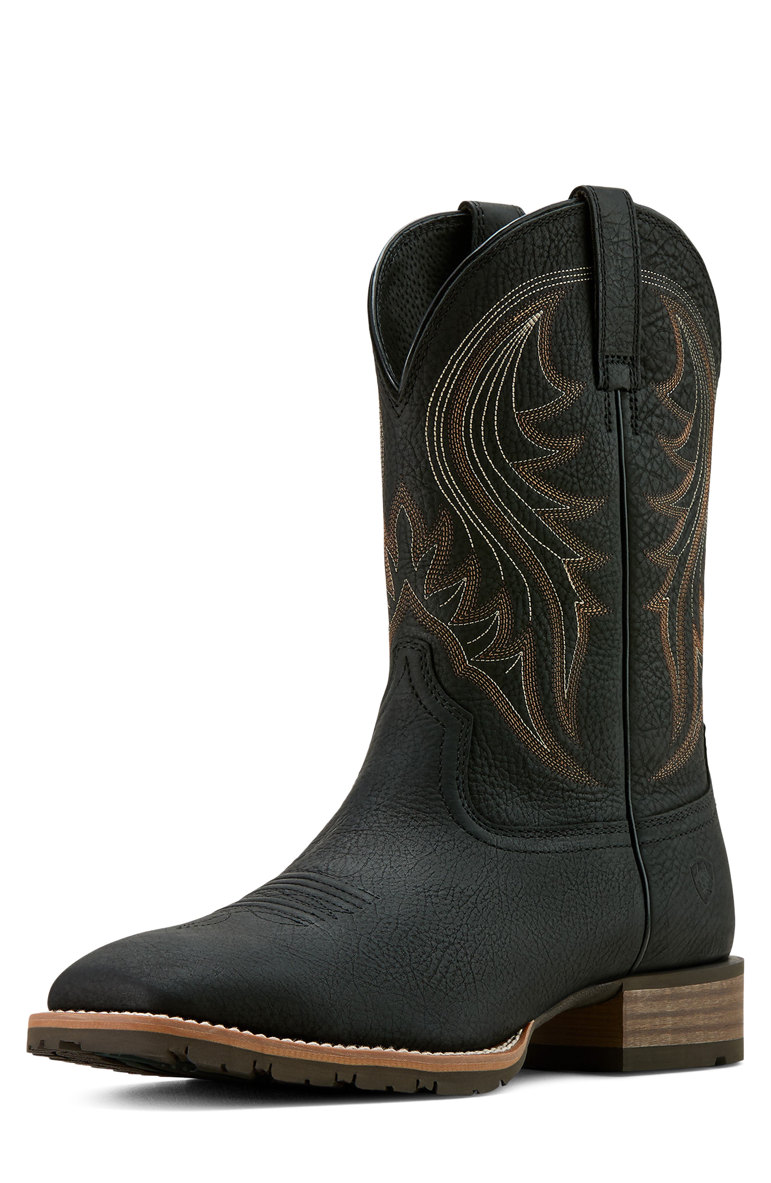 Ariat Hybrid Rancher Cowboy Boot, Alternate, color, Jasper Black