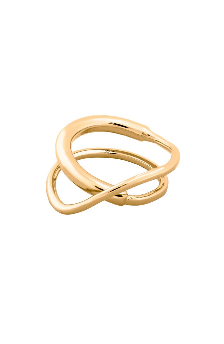 PIERETTI Cameron ring, Alternate, color, Gold Plate