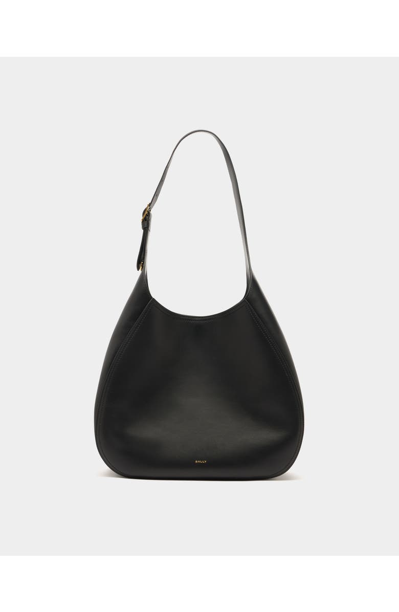 Bally Althea Hobo Bag in Leather, Main, color, Black