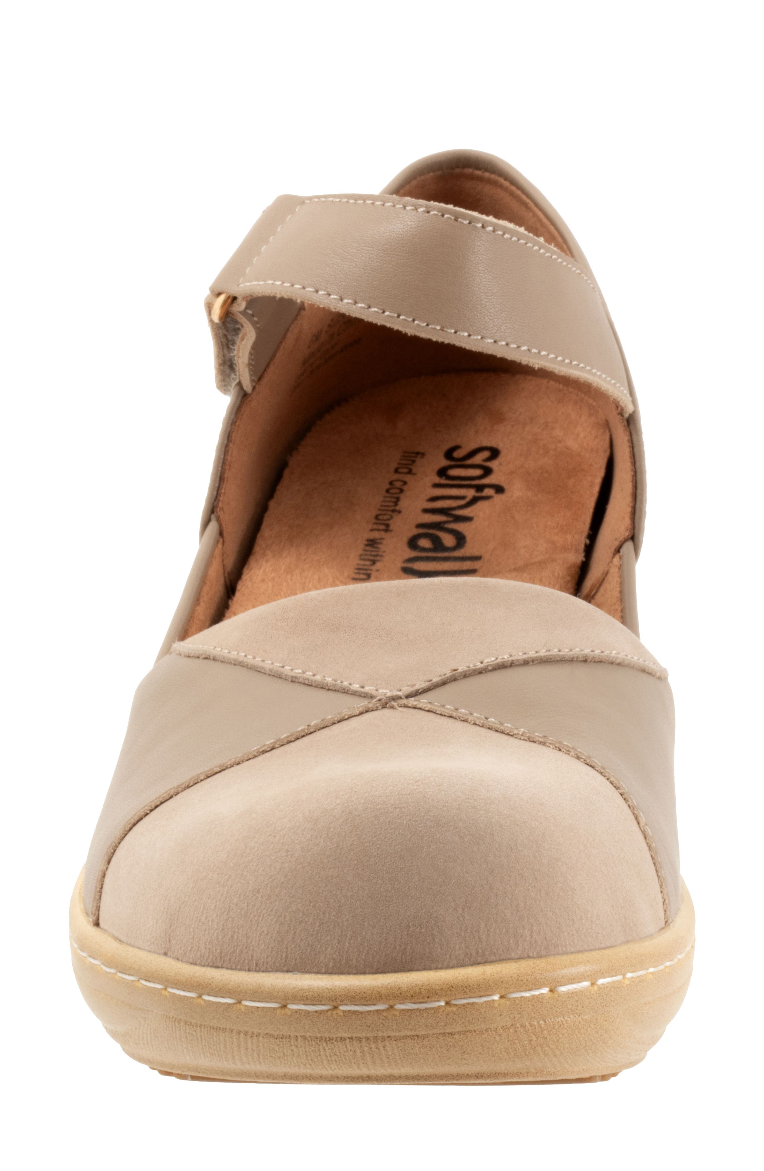 Miri Ankle Strap Platform Wedge Clog, Alternate, color, TAUPE NUBUCK