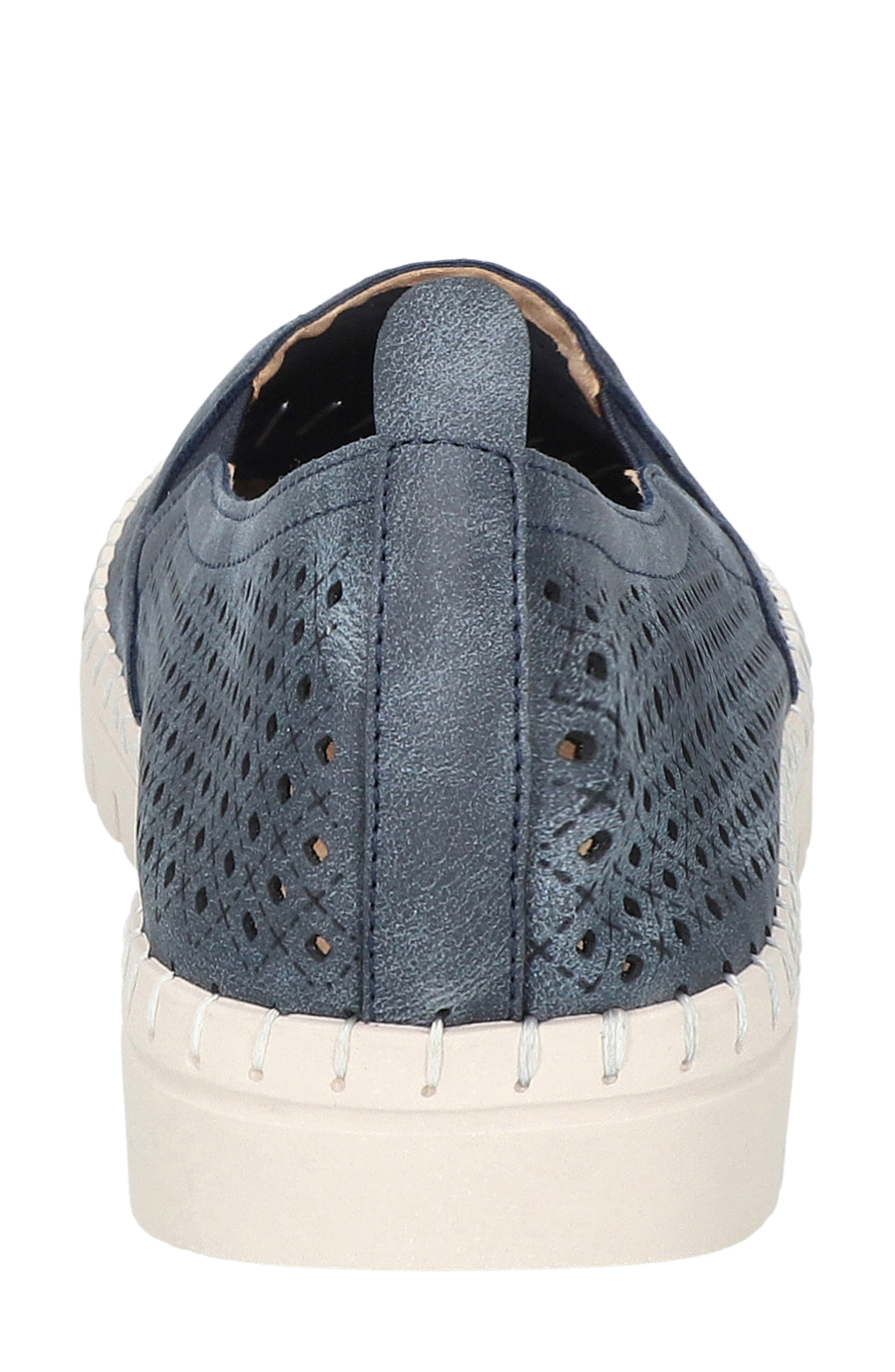 Fresh Perforated Slip-On Sandal - Multiple Widths Available, Alternate, color, NAVY