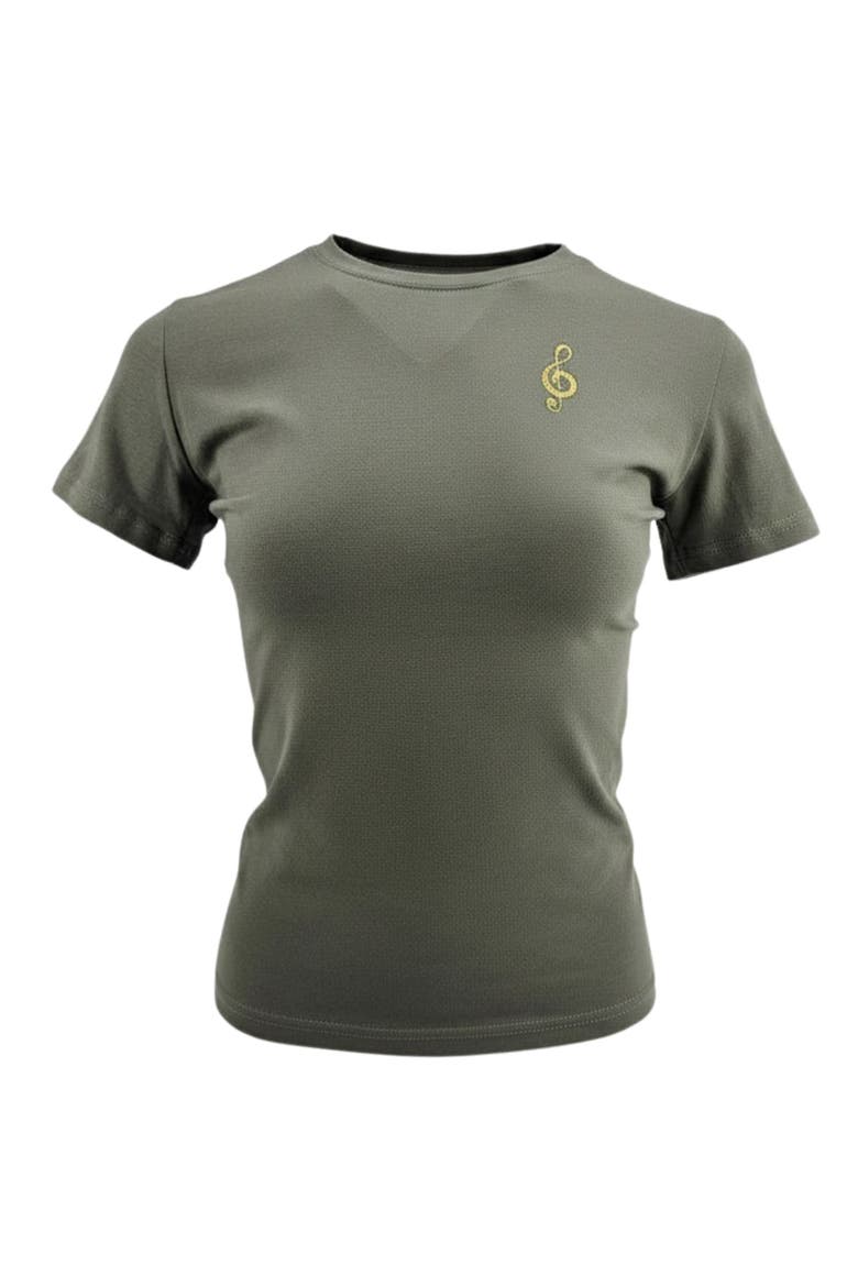 Music Is The Answer T-Shirt, Main, color, khaki