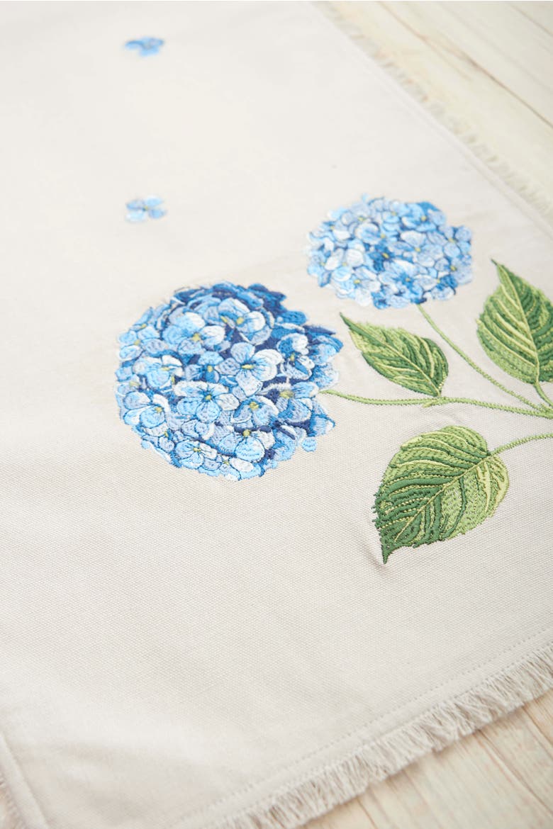 Summer Hydrangea Napkins Set of 4, Alternate, color, Blue