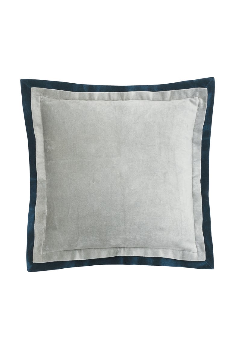 Sancia Solid Silver Gray Throw Pillow, 20" x 20", Main, color, Silver