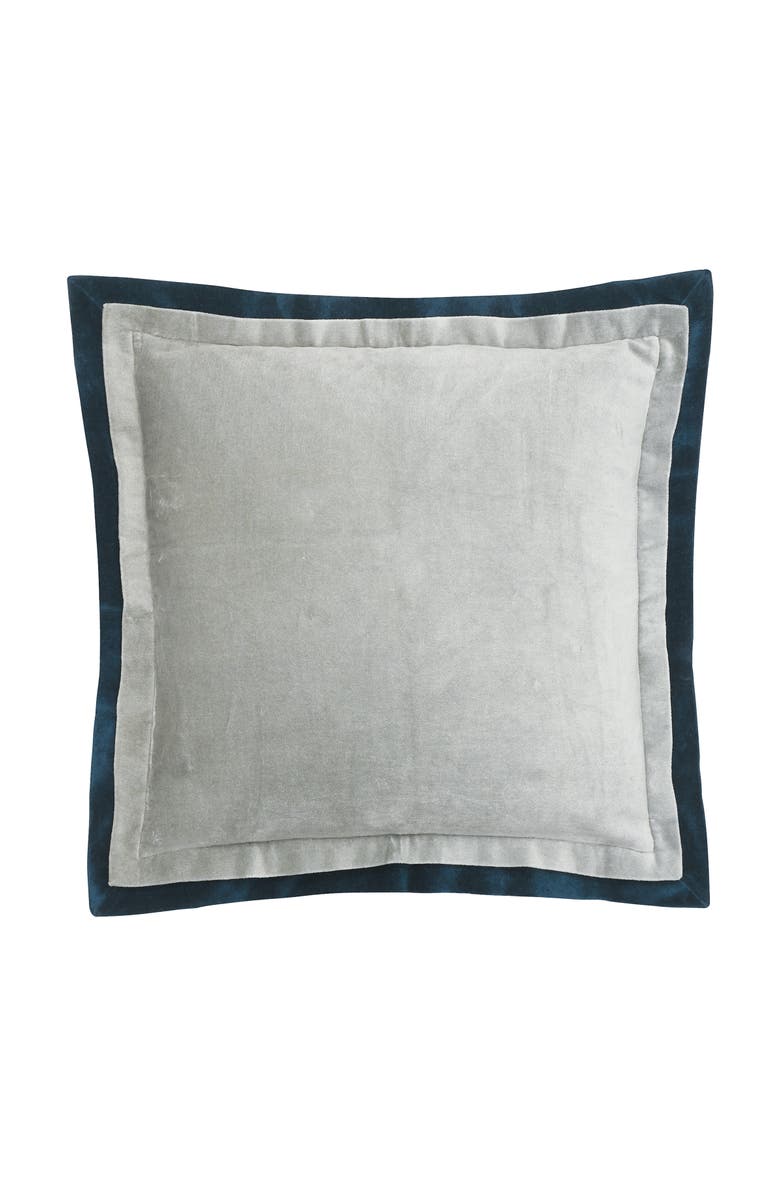 ELISABETH YORK Sancia Solid Silver Gray Throw Pillow, 20" x 20", Main, color, Silver