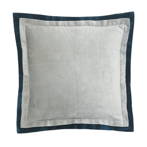 Sancia Solid Silver Gray Throw Pillow, 20" x 20"