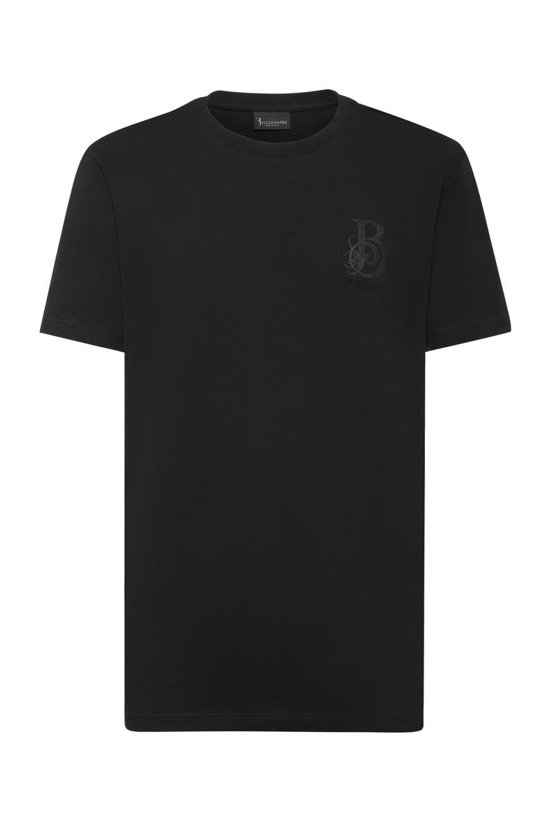 T-shirt Round Neck Ss Men, Main, color, black