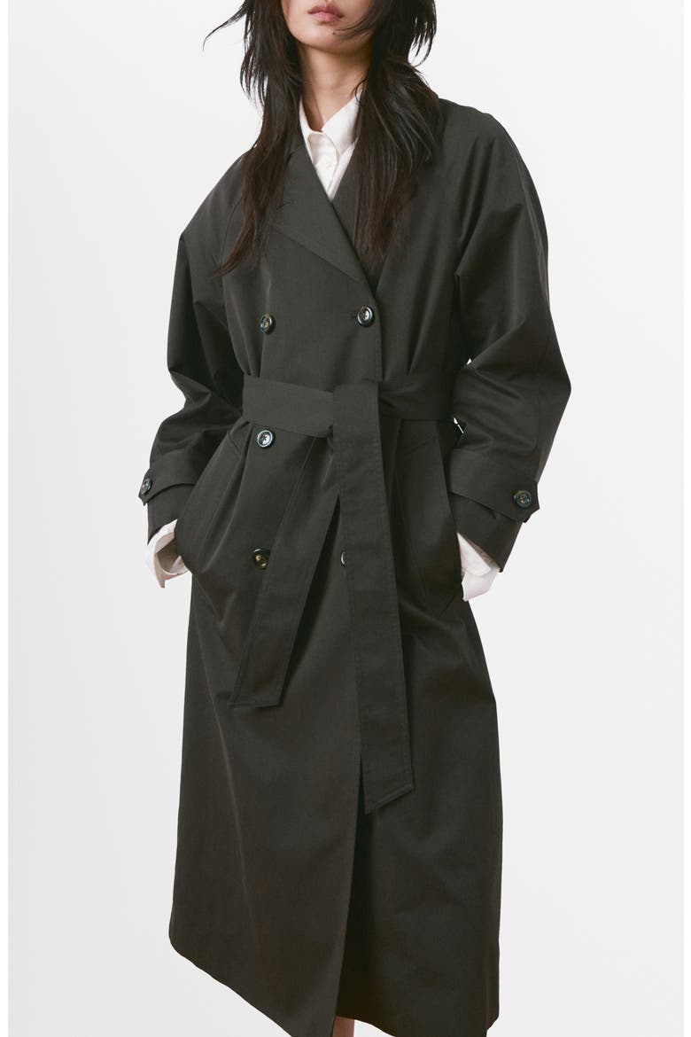 Angela Belted Trench Coat, Main, color, CHOCOLATE