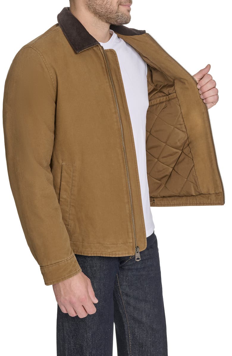 Levi's<sup>®</sup> Canvas Utility Jacket with Quilted Lining, Alternate, color, Brown