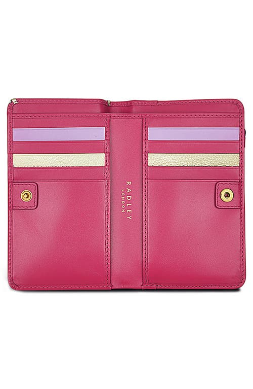 Radley London Magic Carousel Medium Leather Bifold Wallet In Coulis